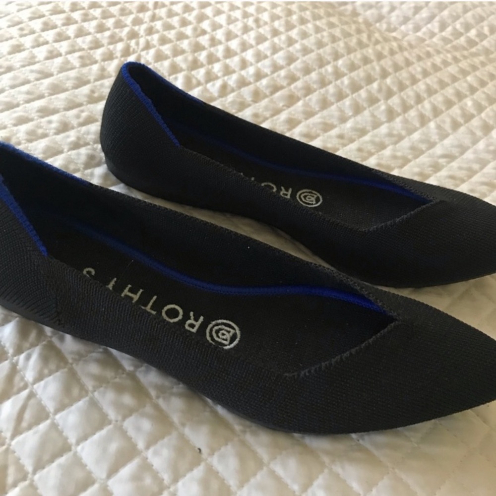 Rothy’s The Point Black Flats (Size 7)